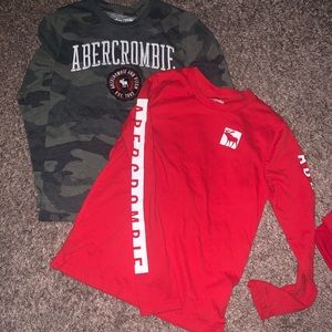 Boys long sleeve Abercrombie tees